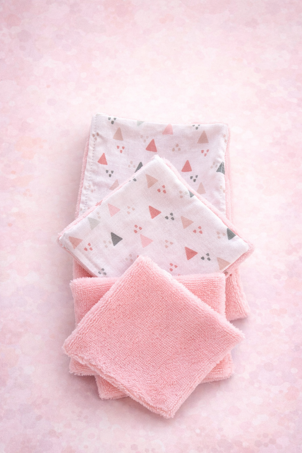 Lot de 10 Lingettes réutilisables lavables